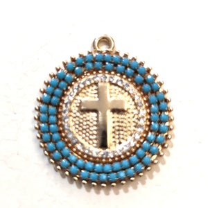 colgante-medalla-cruz-cadena-eslabones-joyería-bisutería-religiosa-cristiana-católica-paloma-espíritu santo-Ocean Su