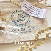 Cargar imagen en el visor de la galería, Ocean Su- joyas-   mensaje-  botella-  regalo- paloma-  espiritu santo- pasaje-biblia