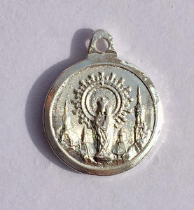 medalla - escapulario - "Sagrado Corazón " - "Virgen del Pilar "- baño - oro - plata- joyería - bisutería - religiosa - cristiana - católica - paloma - espíritu santo - Ocean Su